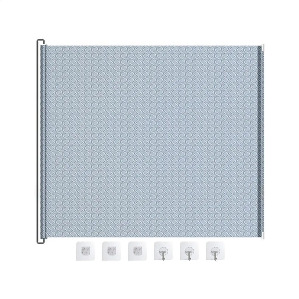 Retractable Pet Safety Gate No-Drill Childproof Net Fence Cat Baffle Protective Sliding Screen for Indoor Staircase Patio Deck