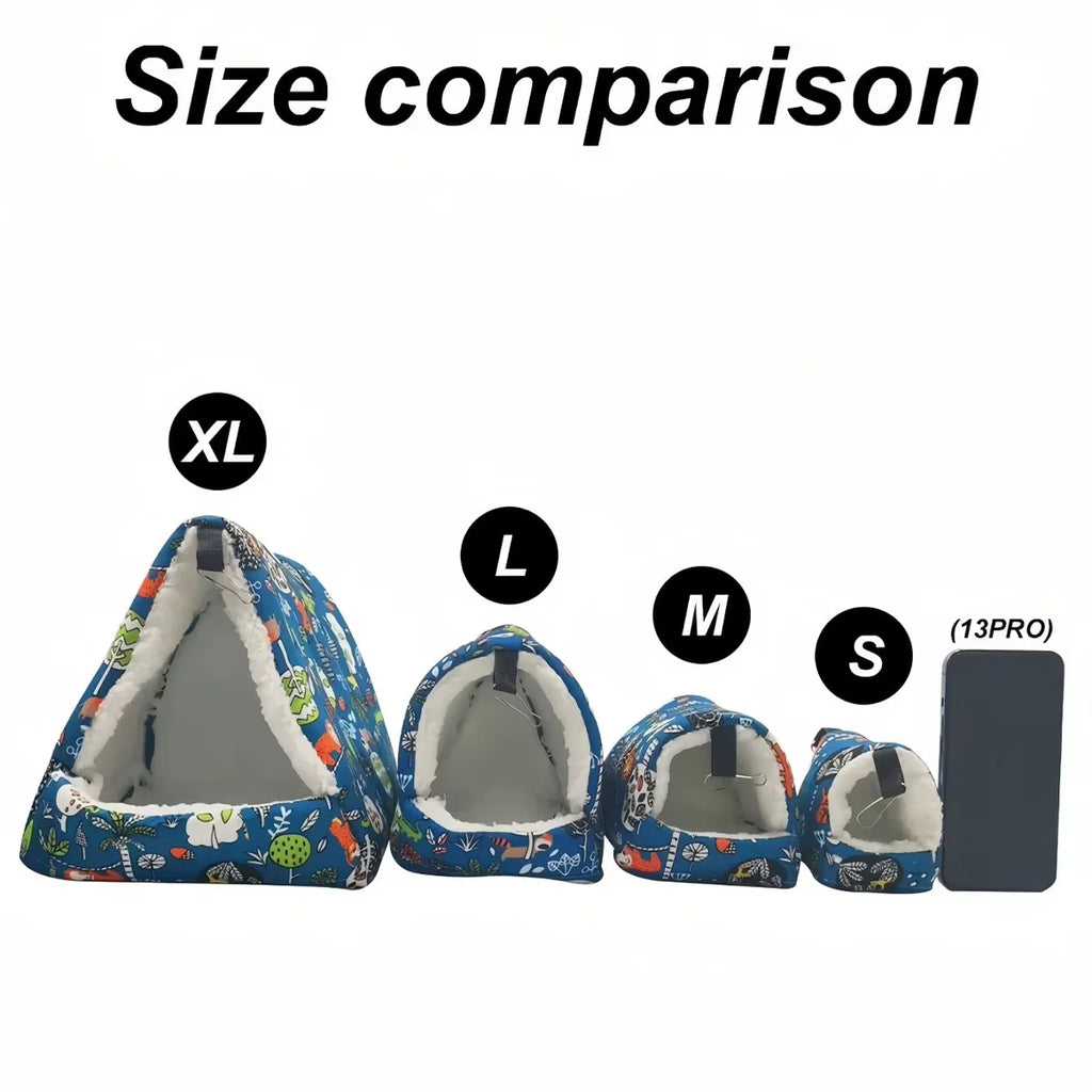 Cozy Plush Small Pet Hammock Four Seasons Parrot Hanging Bird Bed High Quality Material for Small Pets Hamster Parrot Guinea Pig