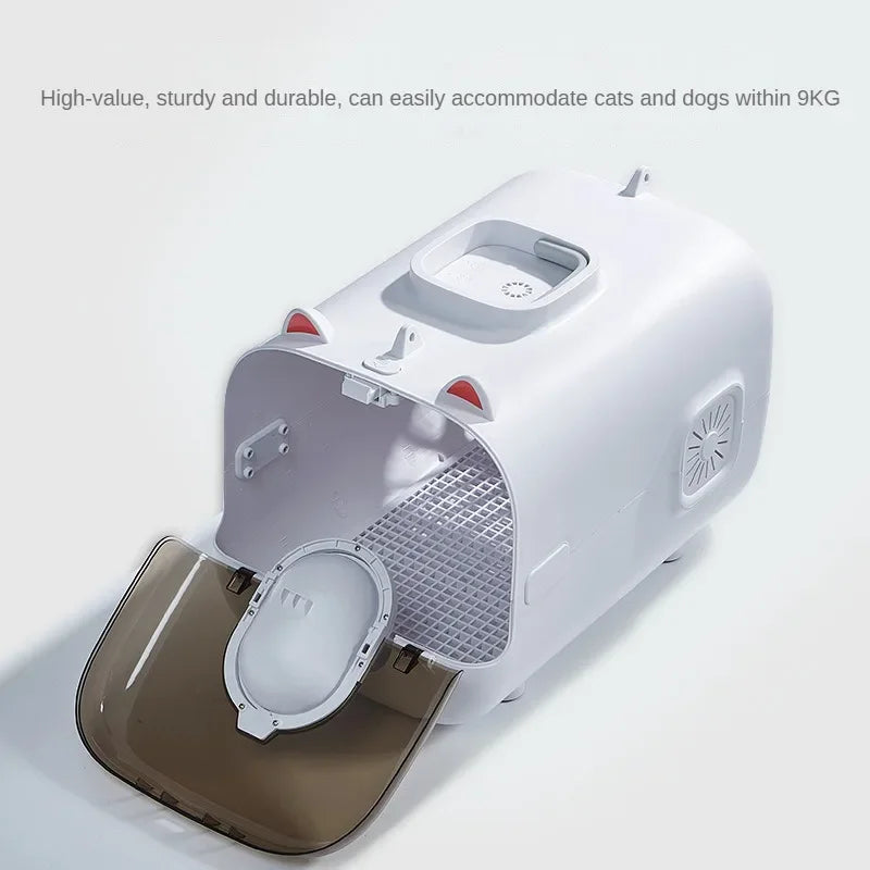 Pet Traveling Bag Intelligent Cat Bag Suitcase Illuminated and Ventilated Large Aviation Pet Transport Box Large Space Pet Box