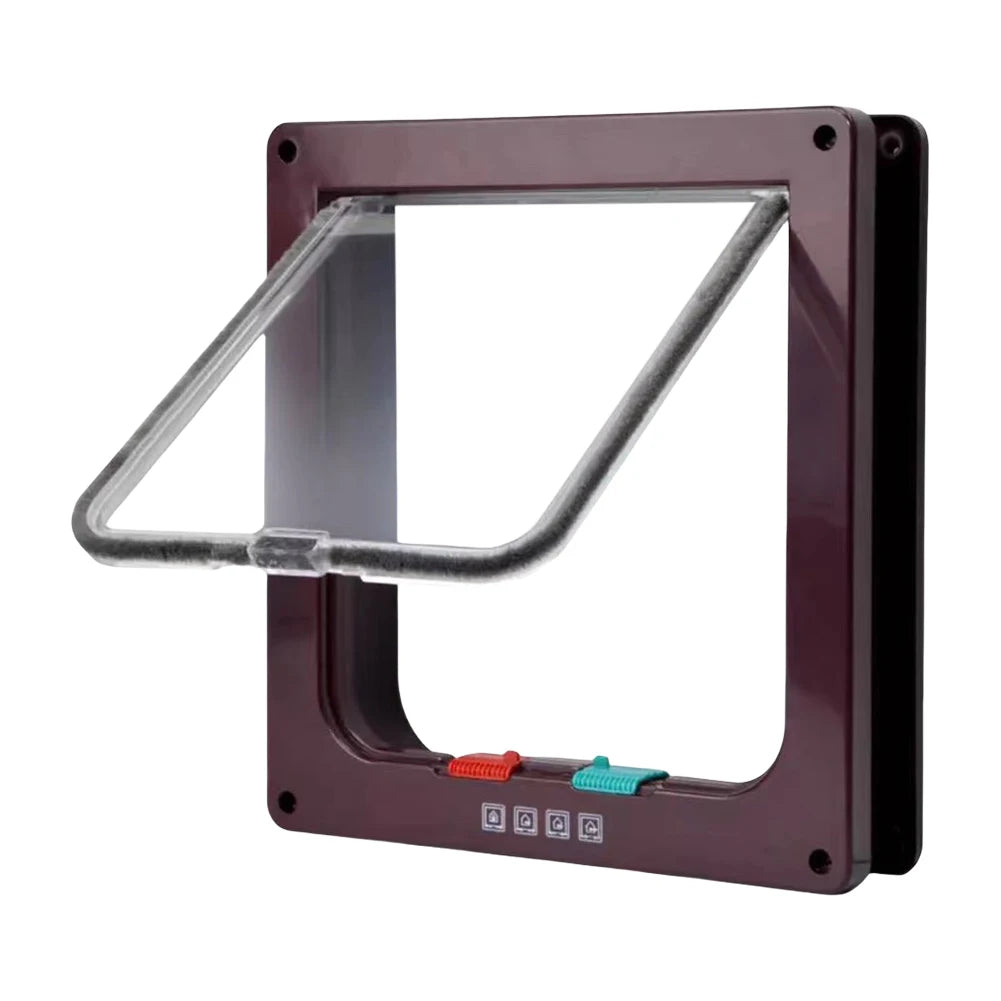 Dog Cat Kitten Flap Puppy Kitten Safety In&out Pet Door with 4 Way Security Lock Door Pet Doors and Sliding Door Safety Pet Door