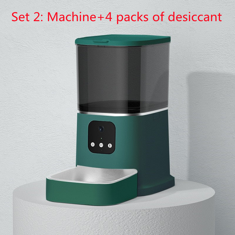 Smart Auto Pet Feeder | WiFi Control, Camera & Voice Recorder