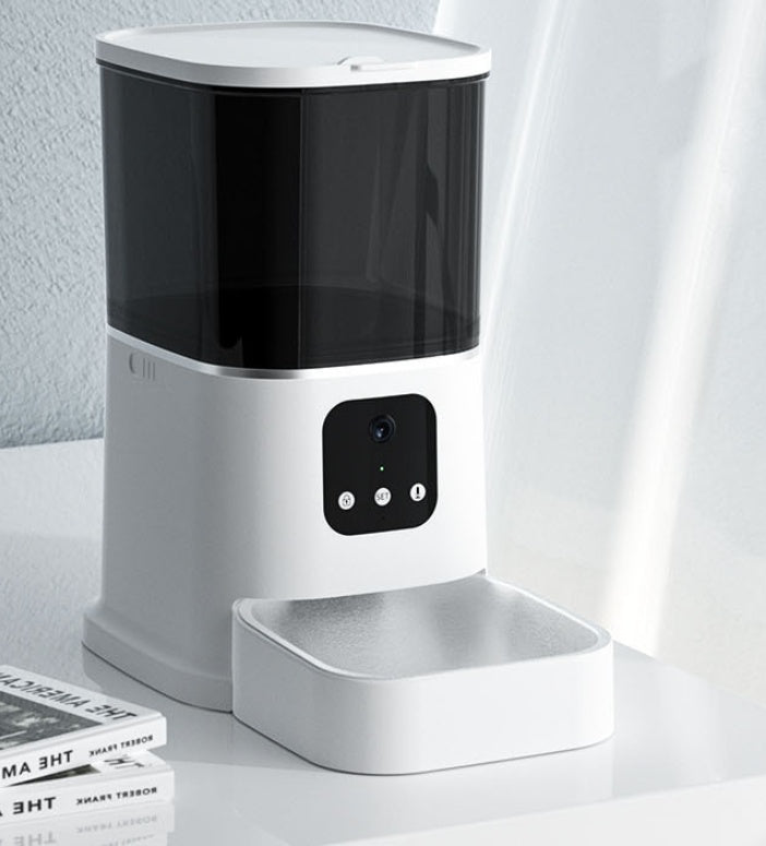Smart Auto Pet Feeder | WiFi Control, Camera & Voice Recorder